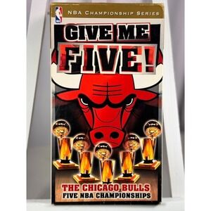 Chicago Bulls Give Me Five VHS 1997 NBA Championship Michael Jordan Pippen